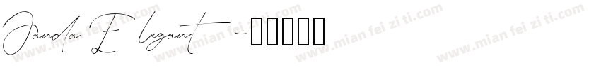 Janda Elegant字体转换